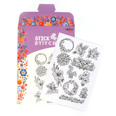Stick & Stitch - Tropical Blooms Embroidery Templates