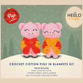 Knitty Critters - Pigs In Blanket - Daisy & Duke | DIY Amigurumi Crochet Kit