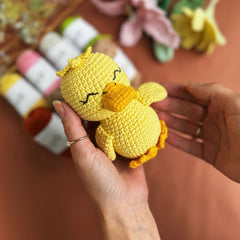 Knitty Critters - Pouch Pals | Danny Duckling | DIY Amigurumi Crochet Kit