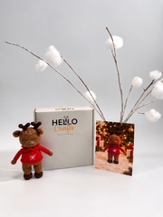 Hello Artisan Box Christmas Adorables - Ruby Reindeer | DIY Crochet Amigurumi Kit