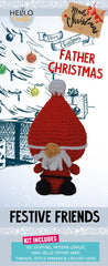 Knitty Critters - Festive Friends - Father Christmas | DIY Amigurumi Crochet Kit