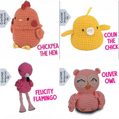 Pouch Pals Crochet Kit – Feathered Friends Bundle