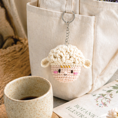 Knitty Critters Amigurumi Keyrings - Fluffums Sheep