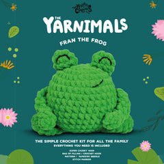 Knitty Critters - Yarnimals - Fran The Frog | DIY Amigurumi Crochet Kit