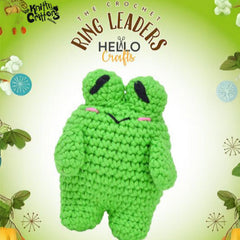 Knitty Critters – Woodland – Frog | DIY Amigurumi Crochet Keyring Kit