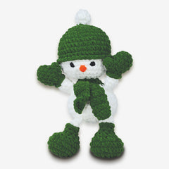 Knitty Critters - Baby Christmas - Jolly Snowman | DIY Amigurumi Crochet Kit