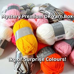 Assortment Premium DK Yarn Box - 1kg of Assorted Grundl Lisa Premium DK Yarn