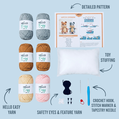Hello Artisan Box - Hamster Companions | DIY Crochet Amigurumi Kit