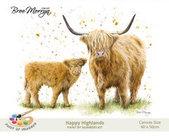 Bree Merryn Paint By Numbers 40cm x 50cm - Happy Highlands