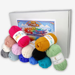 Hello Crafts DK Colour Burst Box - 1.4kg Assorted DK Yarn