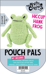 Knitty Critters - Pouch Pals I Hiccup Hank Frog | DIY Amigurumi Crochet Kit