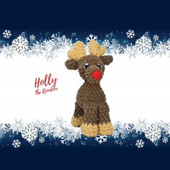 Knitty Critters - Holly Reindeer | PDF Crochet Pattern Download