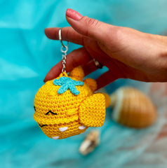 Knitty Critters - Sealife - Puffer Fish | DIY Amigurumi Crochet Keyring Kit