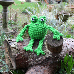 Knitty Critters - Cheeky Chums - Froggy | DIY Amigurumi Crochet Kit