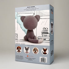 Knitty Critters - Cats & Dogs - Cleo Persian Cat | DIY Amigurumi Crochet Kit