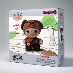 Knitty Critters - Bambinos - Charlie Pup | DIY Amigurumi Crochet Kit