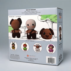 Knitty Critters - Bambinos - Charlie Pup | DIY Amigurumi Crochet Kit