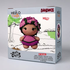 Knitty Critters - Bambinos - Violet | DIY Amigurumi Crochet Kit