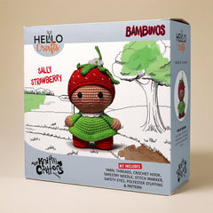 Knitty Critters - Bambinos - Sally Strawberry | DIY Amigurumi Crochet Kit
