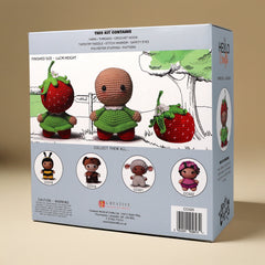 Knitty Critters - Bambinos - Sally Strawberry | DIY Amigurumi Crochet Kit
