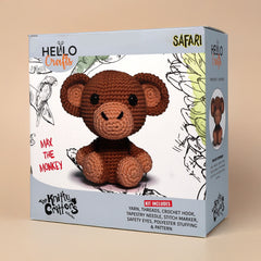 Knitty Critters - Safari - Max The Monkey | DIY Amigurumi Crochet Kit