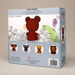 Knitty Critters - Safari - Ralph The Bear | DIY Amigurumi Crochet Kit