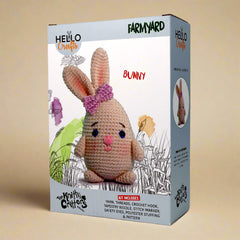 Knitty Critters - Farmyard - Bunny | DIY Amigurumi Crochet Kit