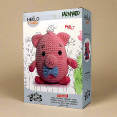 Knitty Critters - Farmyard - Piglet | DIY Amigurumi Crochet Kit