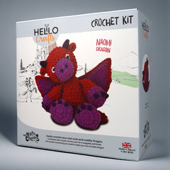 Knitty Critters - Main Collection - Naomi Dragon | DIY Amigurumi Crochet Kit