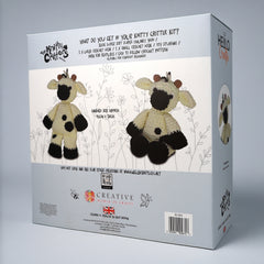Knitty Critters - Main Collection - Clover Cow | DIY Amigurumi Crochet Kit
