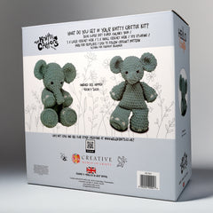 Knitty Critters - Main Collection -Ollie Elephant | DIY Amigurumi Crochet Kit