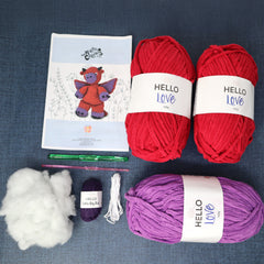 Knitty Critters - Main Collection - Naomi Dragon | DIY Amigurumi Crochet Kit