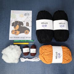 Knitty Critters - Main Collection - Diggy Dachshund | DIY Amigurumi Crochet Kit