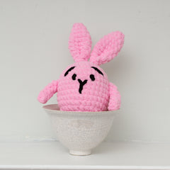 Knitty Critters - Hello Softies - Bubbles The Bunny | DIY Amigurumi Crochet Kit