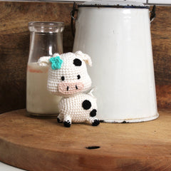 Knitty Critters - Adorables - Bessie The Cow | DIY Amigurumi Crochet Kit