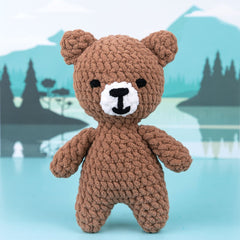 Knitty Critters - Hello Softies - Hugo The Bear | DIY Amigurumi Crochet Kit