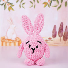 Knitty Critters - Hello Softies - Bubbles The Bunny | DIY Amigurumi Crochet Kit