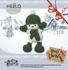 Knitty Critters - Make Christmas - Jolly Snowman | DIY Amigurumi Crochet Kit