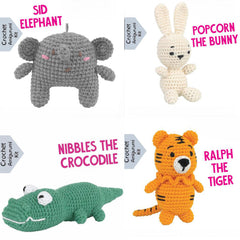 Pouch Pals Crochet Kit – Jungle Safari Bundle
