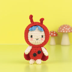Knitty Critters - Adorables - Rosie Ladybird | DIY Amigurumi Crochet Kit