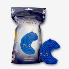 Knitty Critters – Celestial – Moon | DIY Amigurumi Crochet Keyring Kit