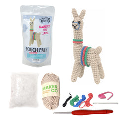 Knitty Critters - Pouch Pals II - Lawrence The Llama | DIY Amigurumi Crochet Kit
