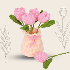 Forever Florals - Tulips and Vase Crochet Kit