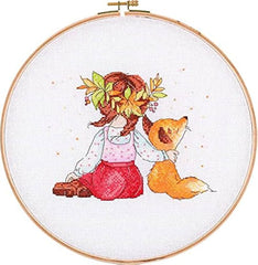 Cross Stitch Hoop Kit - Lucie & Charlie
