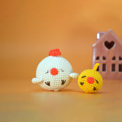 Knitty Critters - Adorables - Mother Hen & Baby Chick | DIY Amigurumi Crochet Kit