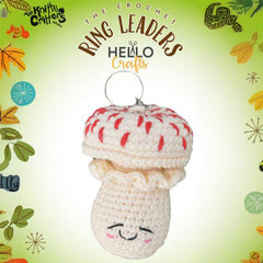 Knitty Critters – Woodland – Mushroom | DIY Amigurumi Crochet Keyring Kit