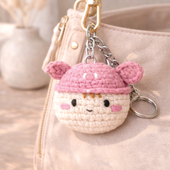 Knitty Critters Amigurumi Keyrings - Oinkers Pig