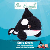 Knitty Critters - Sea Snuggles - Otis Orca | DIY Amigurumi Crochet Kit
