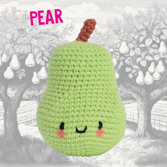 Knitty Critters - Pouch Pals I Pear | DIY Fruit Amigurumi Crochet Kit