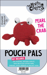 Knitty Critters - Pouch Pals I Pearl The Crab| DIY Amigurumi Crochet Kit
